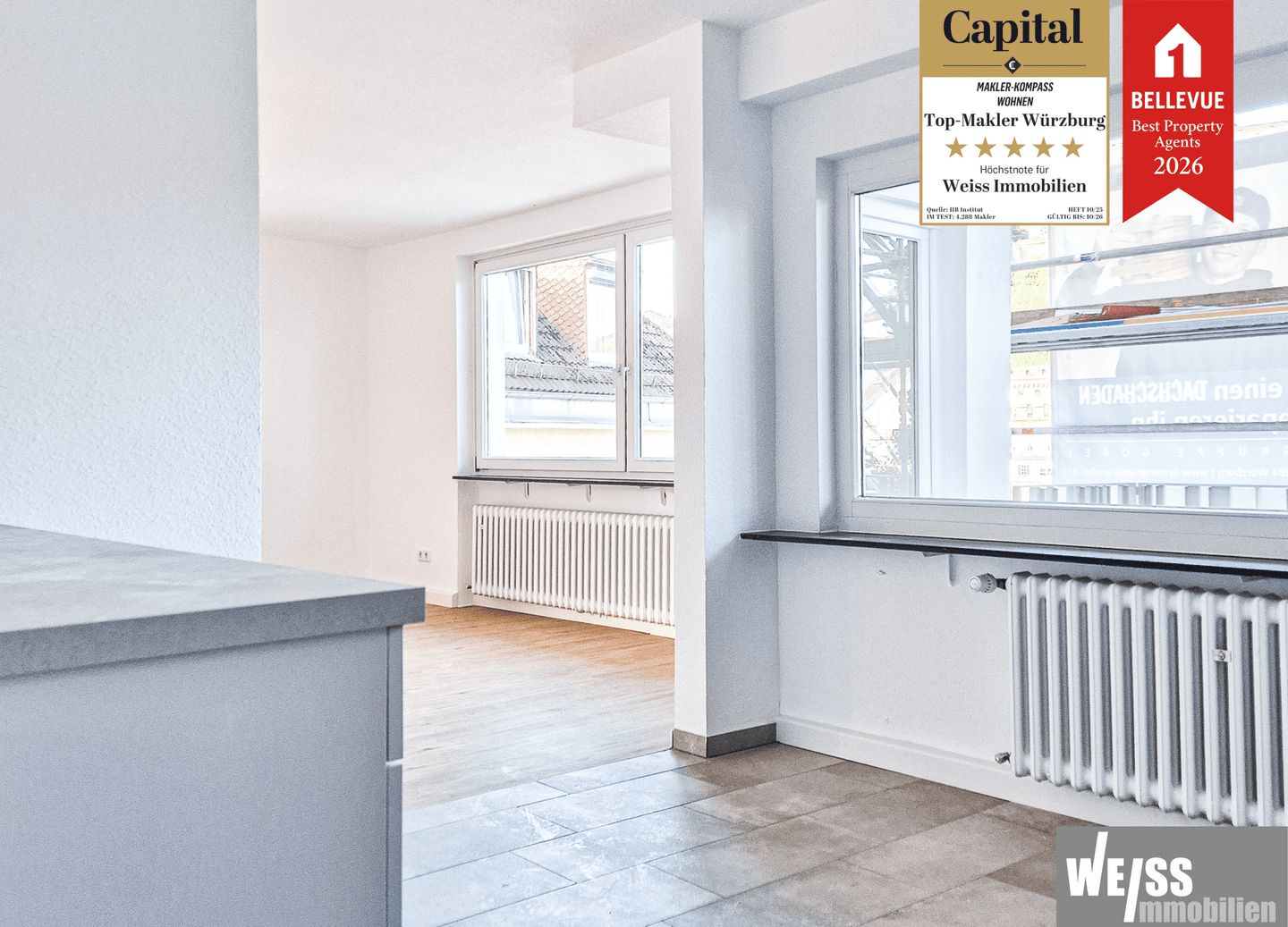 Wohngemeinschaftswohnung (1Paar und Single) mit Festungsblick, 97070 Würzburg (Altstadt)