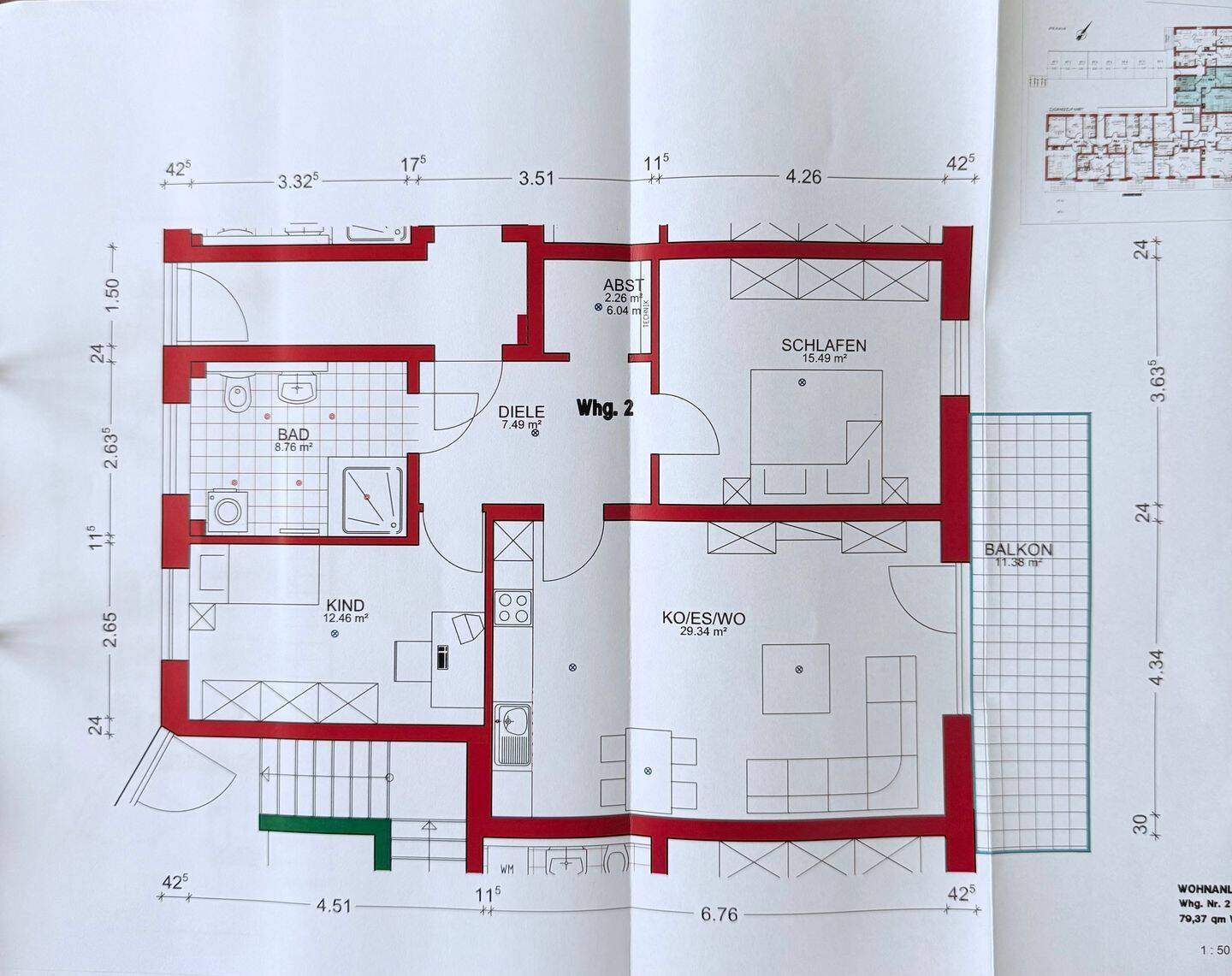 Erstbezug 3 Zimmer-Wohnung im Toplage, 94036 Passau (Abraham Haidenhof-Nord Haidenhof-Süd Heining Kohlbruck)