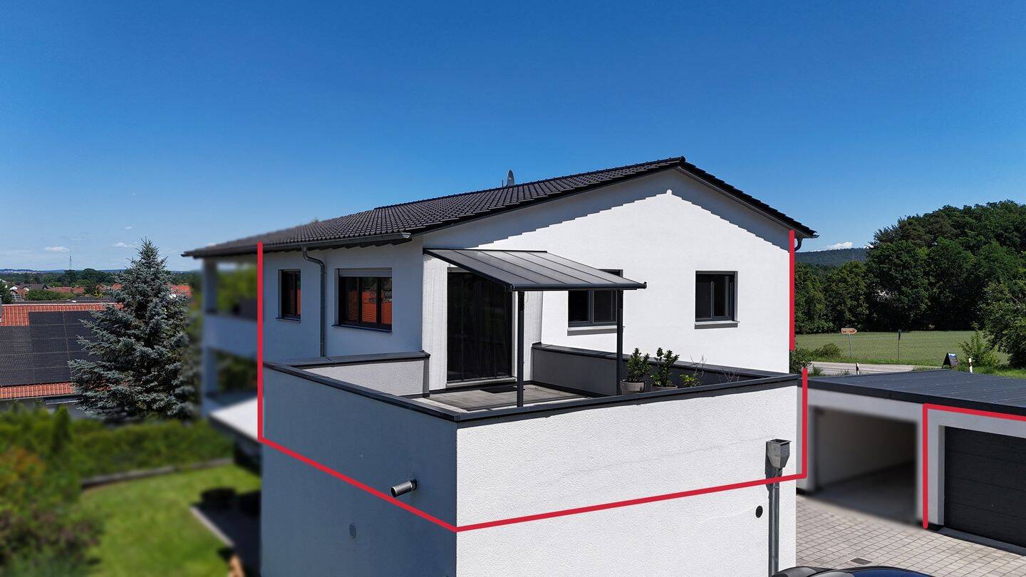 Moderne Eigentumswohnung mit großer Dachterrasse in Teublitz, 93158 Teublitz