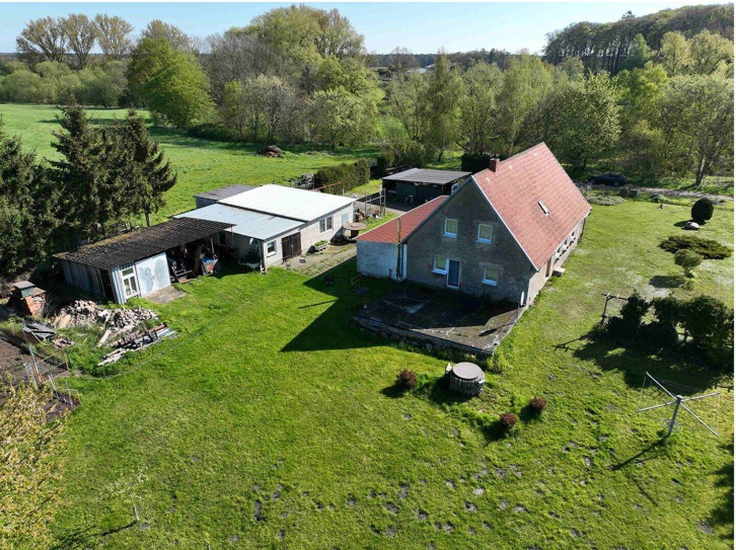 Anwesen nahe Usedom mit 6.840 m², Werkstatt, Wirtschaftsgebäuden & Entwicklungspotenzial, 17390 Rubkow