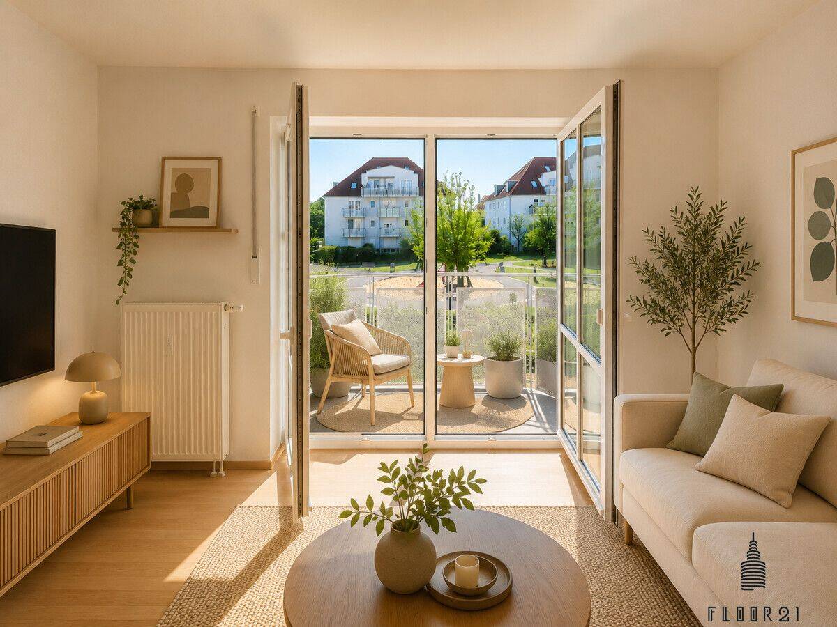 Attraktive Eigentumswohnung in Coswig – Vermietet, mit Balkon und Tiefgarage, 1640 Coswig