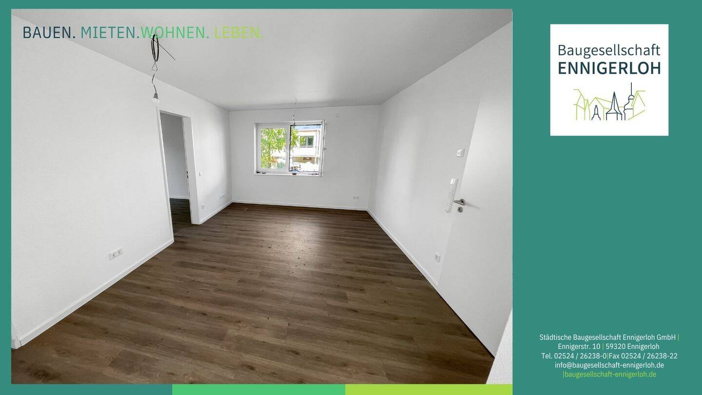 Neubau-Erstvermietung in Ennigerloh – Moderne 3‑Zimmer‑Wohnung mit WBS, 59320 Ennigerloh