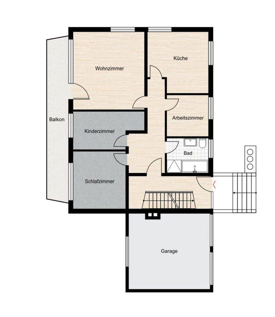 Großzügige 4-ZKB-Wohnung mit Balkon in Bad Salzdetfurth, 31162 Bad Salzdetfurth