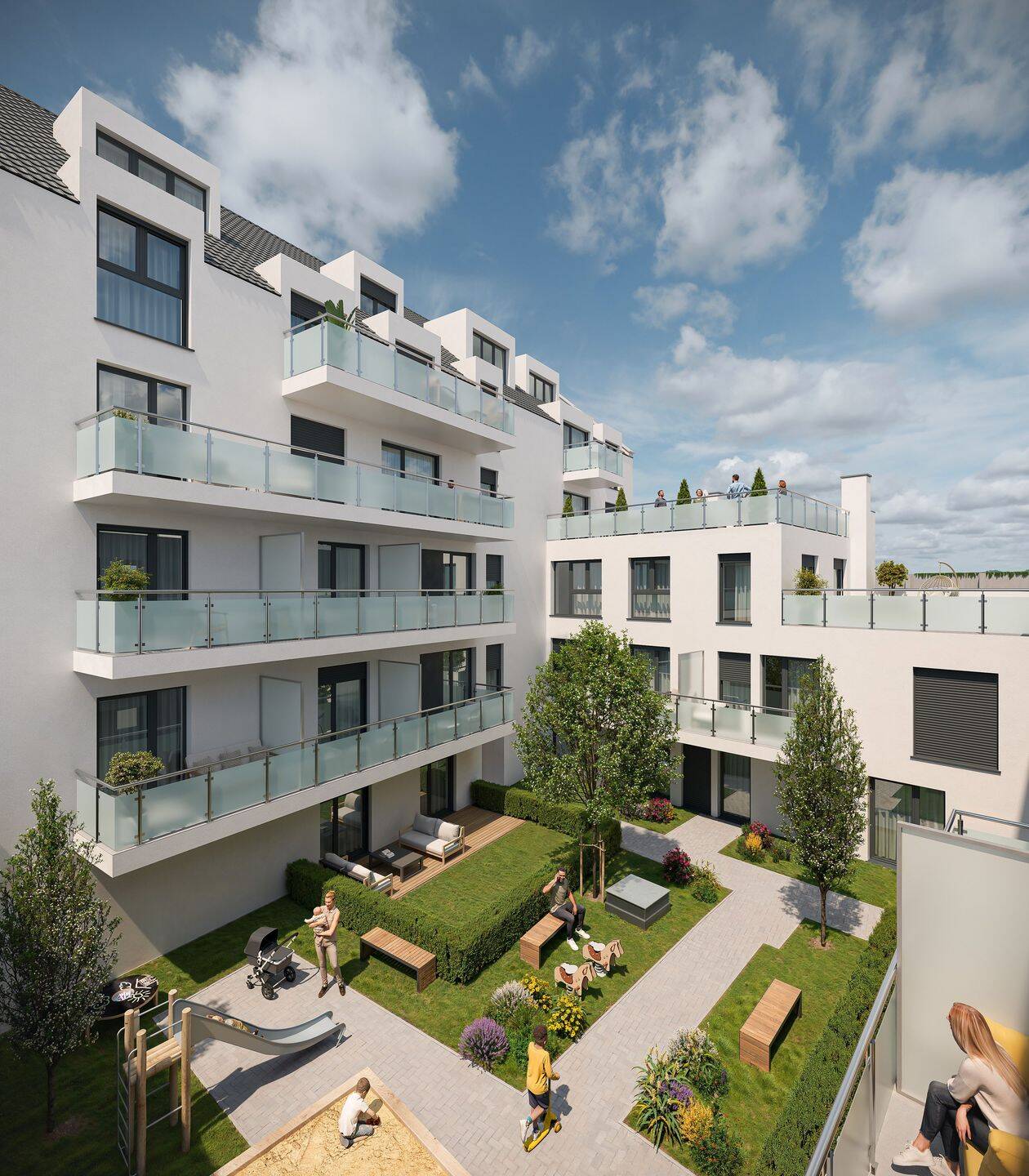 DomQuartier Aachen – Gartenwohnung mit Privatgrün in bester Innenstadtlage