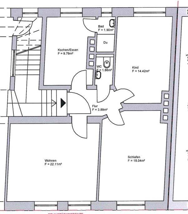 3-Zimmer-Wohnung mit 71 m² in bester Innenstadtlage, 36041 Fulda