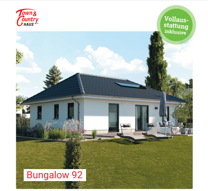 Haus Massivhaus Neubau Bungalow 92- Leben ohne Stufen, auf einer ebene mit der Natur –, 59192 Bergkamen