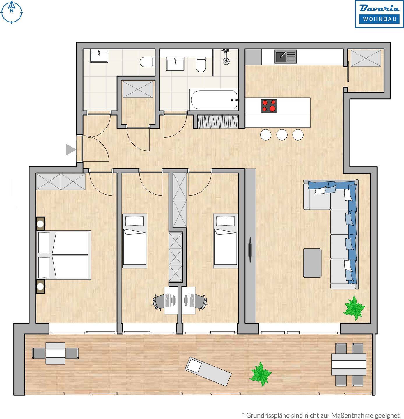 FAMILIEN AUFGEPASST! GROßZÜGIG GESCHNITTENE 4-ZIMMERWOHNUNG, 90763 Fürth (Südstadt Weikershof)