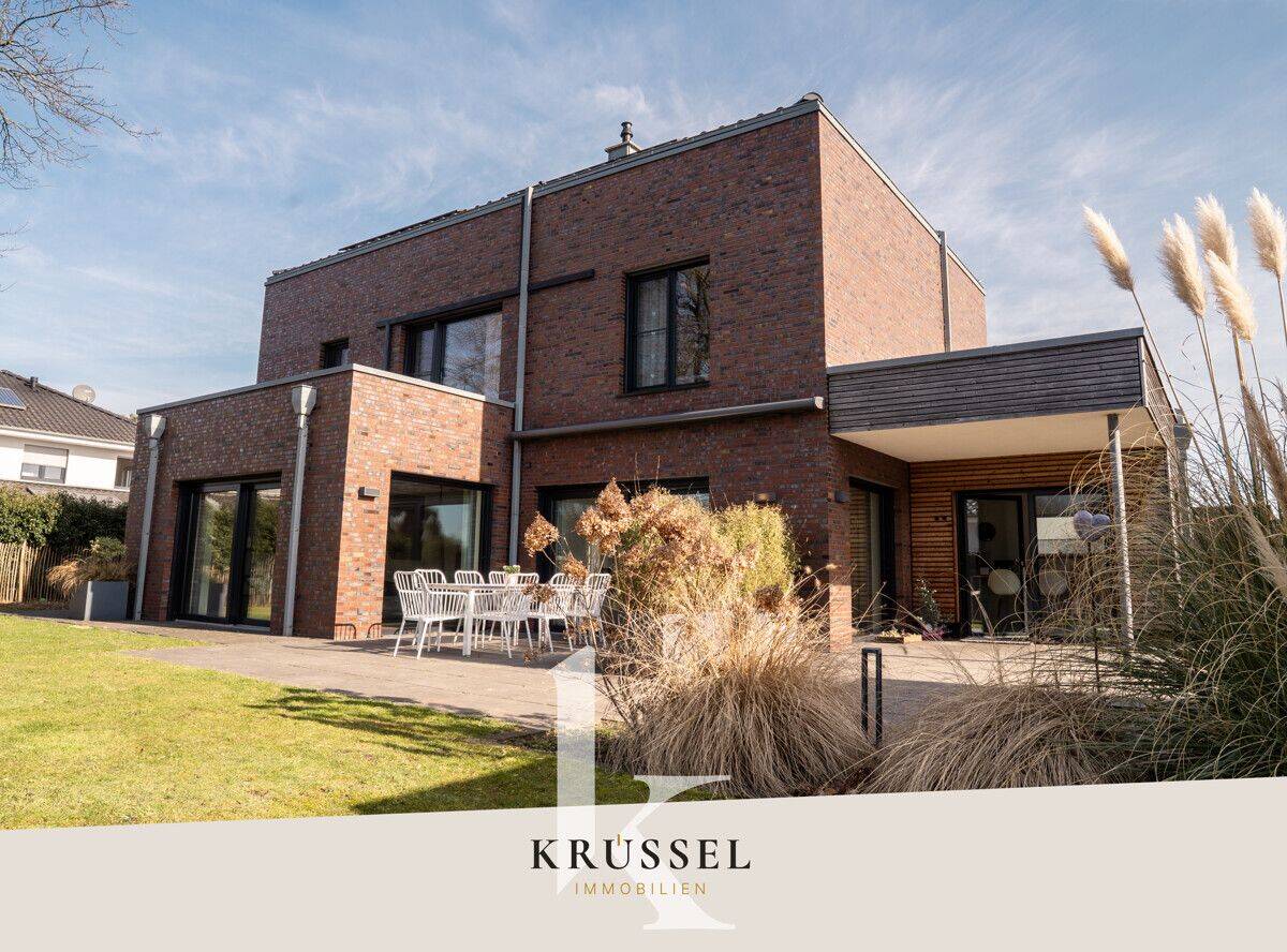 NEU: Modernes Architektenhaus mit PV-Anlage, Saunahaus und Doppelgarage auf 1.015 m² Grundstück, 48480 Spelle