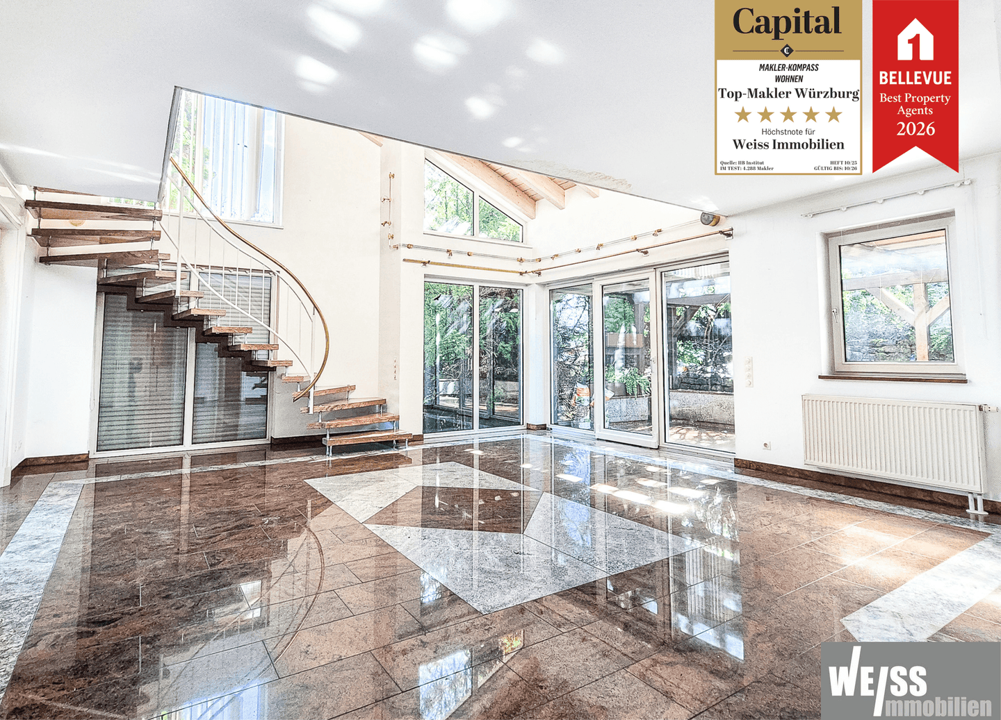 5 Zimmer Wohnung mit Balkon und großer Terrasse in der Gänsweide, 97204 Höchberg
