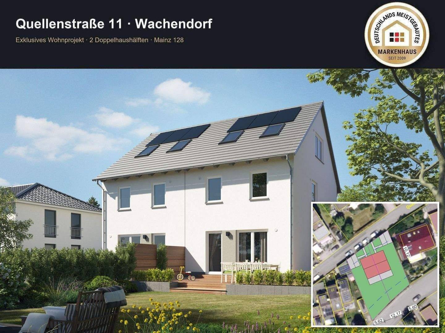 Wachendorf: Neubau-DHH | Komplettpreis inkl. Grundstück & Baunebenkosten, 90556 Cadolzburg