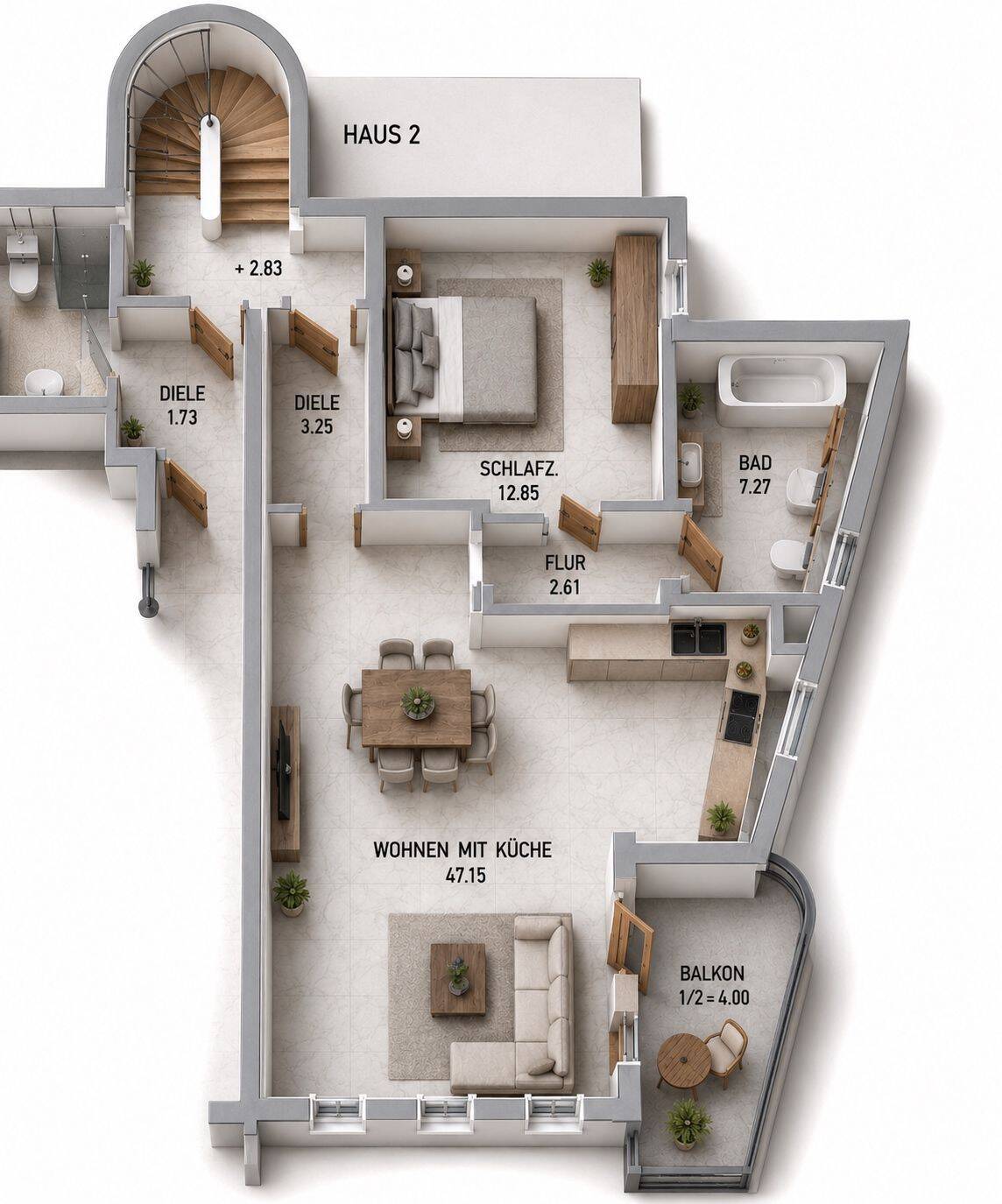 Mietwohnung, 2 Zimmer, 70 m², in Ingolstadt, 85049 Ingolstadt