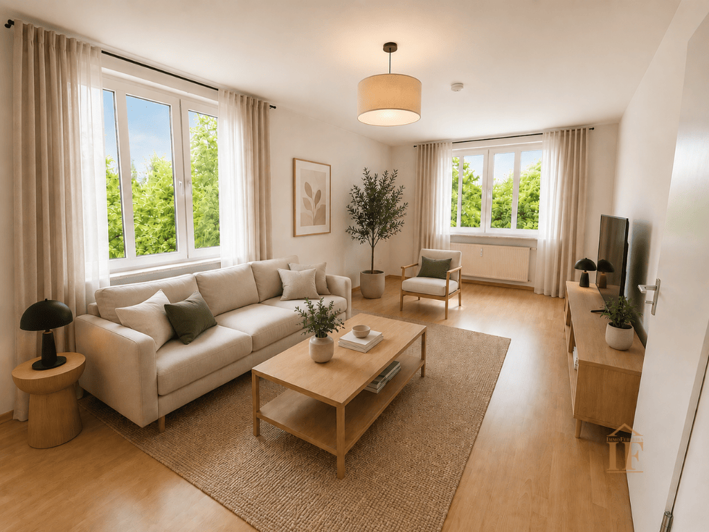 Bezugsfreie Wohnung mit Balkon und Blick ins Grüne