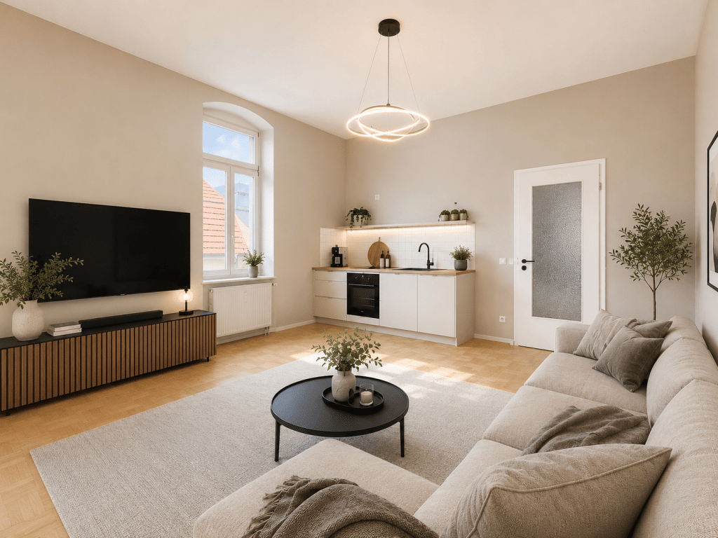 GROßZÜGIGES 1 ZI. APARTMENT IN EINZIGARTIGER GRÜNDERZEITVILLA – IN BEGEHRTER & RUHIGER LAGE, 1277 Dresden
