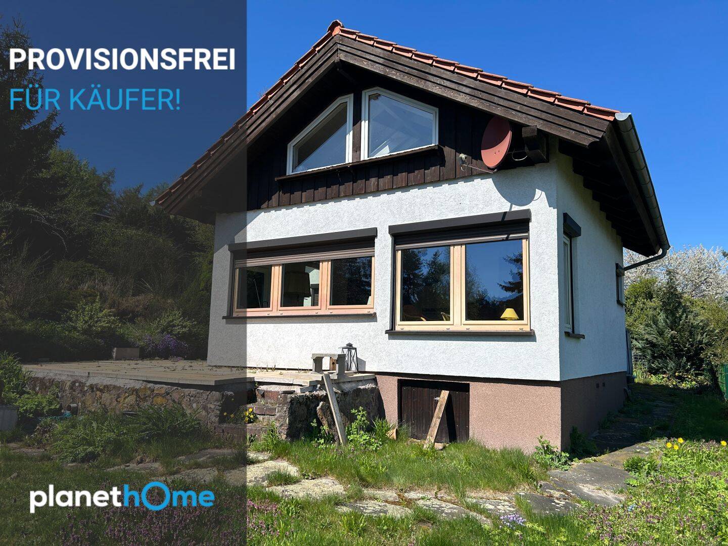 Gartenidylle mit Panoramablick – charmantes Holzhaus in Randlage am Oberen Hambach in Georgenthal, 99887 Georgenthal