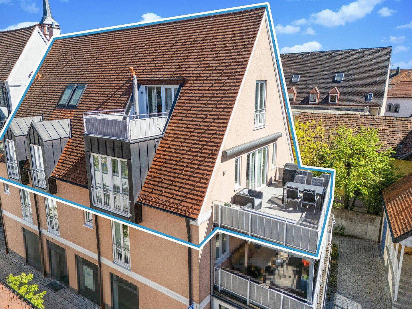 Exklusive Eigentumswohnung in bester Innenstadtlage von Mindelheim – 2 TG-Stellplätze, 87719 Mindelheim