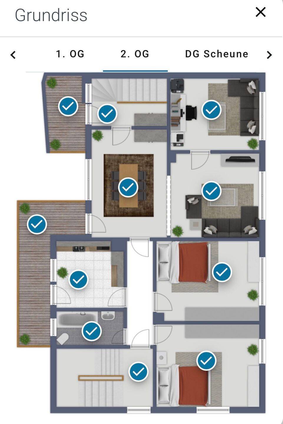 5 Zimmer Wohnung mit zusätzlich Bad, Küche und Balkon, 63934 Röllbach