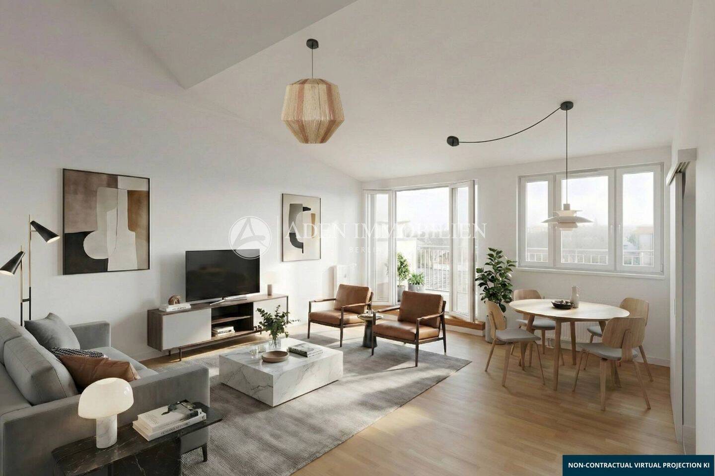 2021 gebaut – Dachgeschoss-Apartment inmitten der Natur: 2,5 Zi., Südterrasse und EBK!, 12487 Berlin (Treptow-Köpenick)