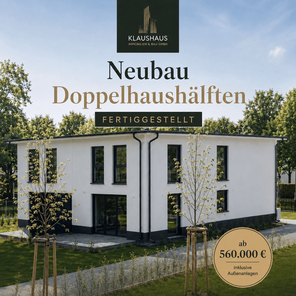 Exklusive Neubau-Doppelhaushälfte – hochwertig ausgestattet und sofort bezugsfertig., 15827 Blankenfelde-Mahlow