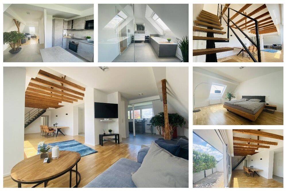 (D)EIN Wohngefühl am Bunten Garten! Penthouse inklusive Loftgalerie, Loggia, Küche & Garten, 41063 Mönchengladbach (Eicken Großheide Stadtmitte Windberg)