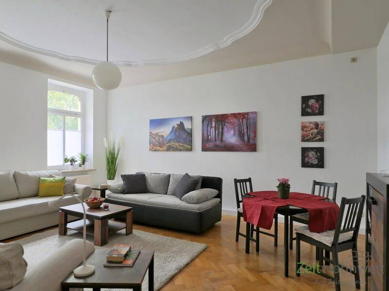 (EF1322_M) Gera: Untermhaus, möblierte Wohnung in einem Gründerzeithaus am Park am Biermannplatz, PKW-Stellplatz, 7548 Gera