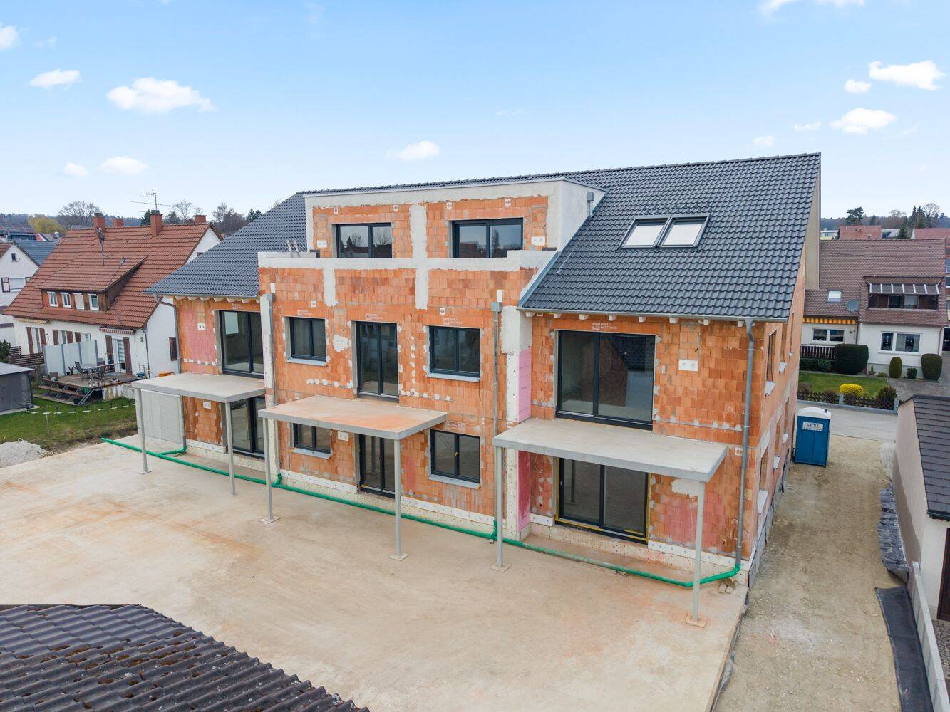 Bad Schussenried -Schlüsselfertige 3-Zimmer-Neubauwohnung im Erdgeschoss mit eigenem Gartenanteil, 88427 Bad Schussenried
