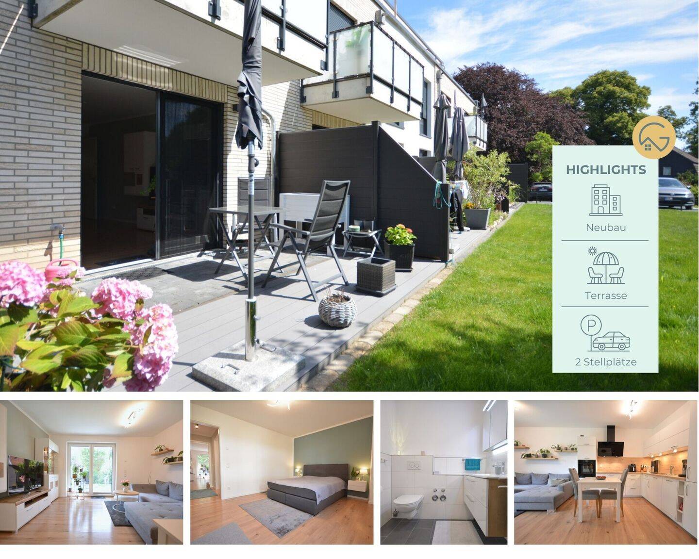 Komfort für jede Lebensphase! Neubau, 3 Zimmer, EG, Terrasse, 2 Kfz-Stellplätze in Tostedt, 21255 Dohren