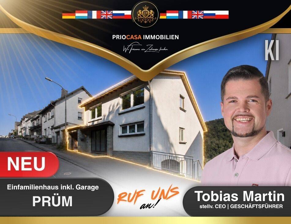 ++ PRÜM | EFH mit Entwicklungspotenzial | Vermietet | Terrasse | malerisches Hanggrundstück ++, 54595 Prüm