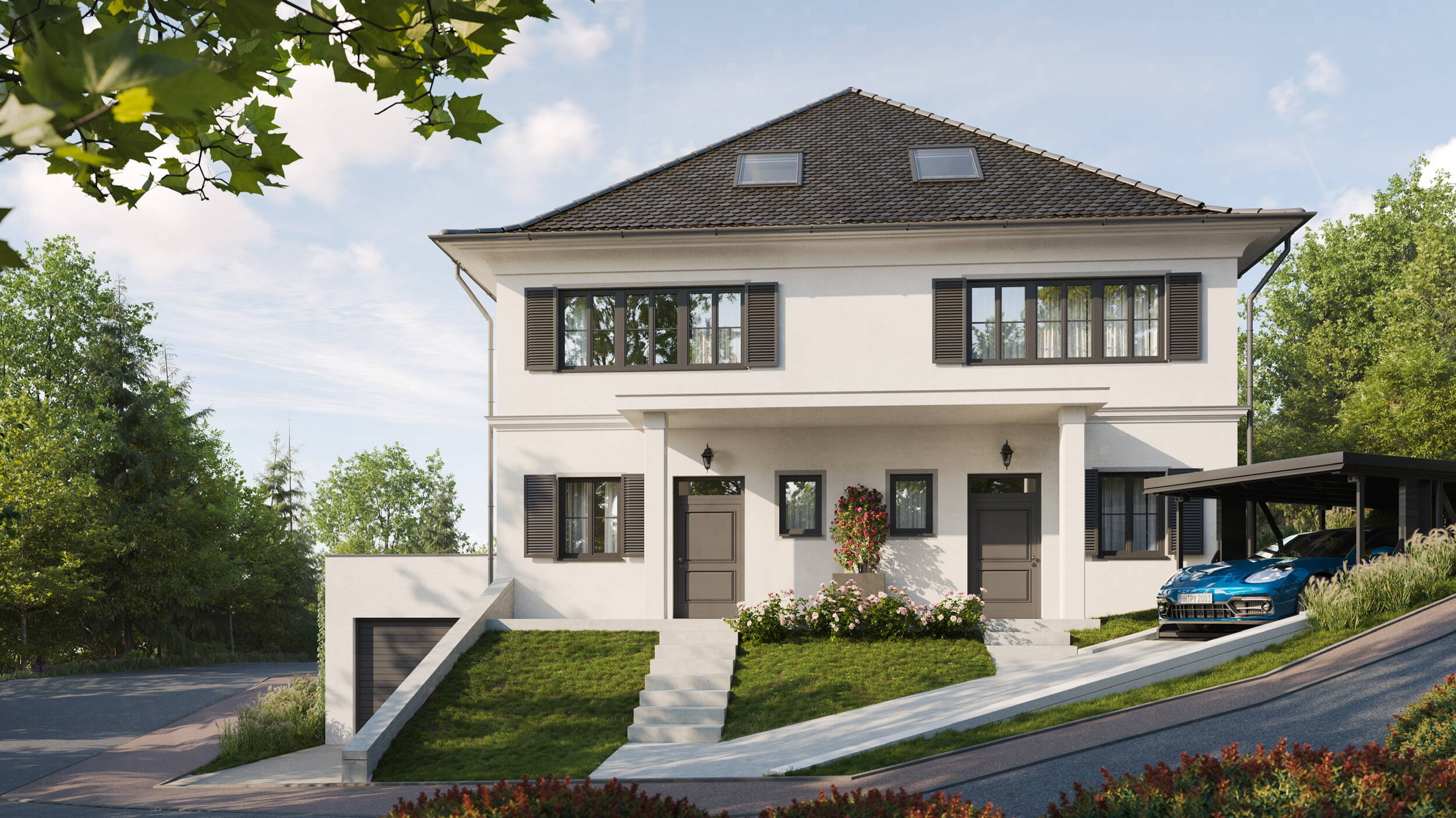 Neubauvilla als Doppelhaushälfte zum Kauf in Top Lage, 84036 Kumhausen