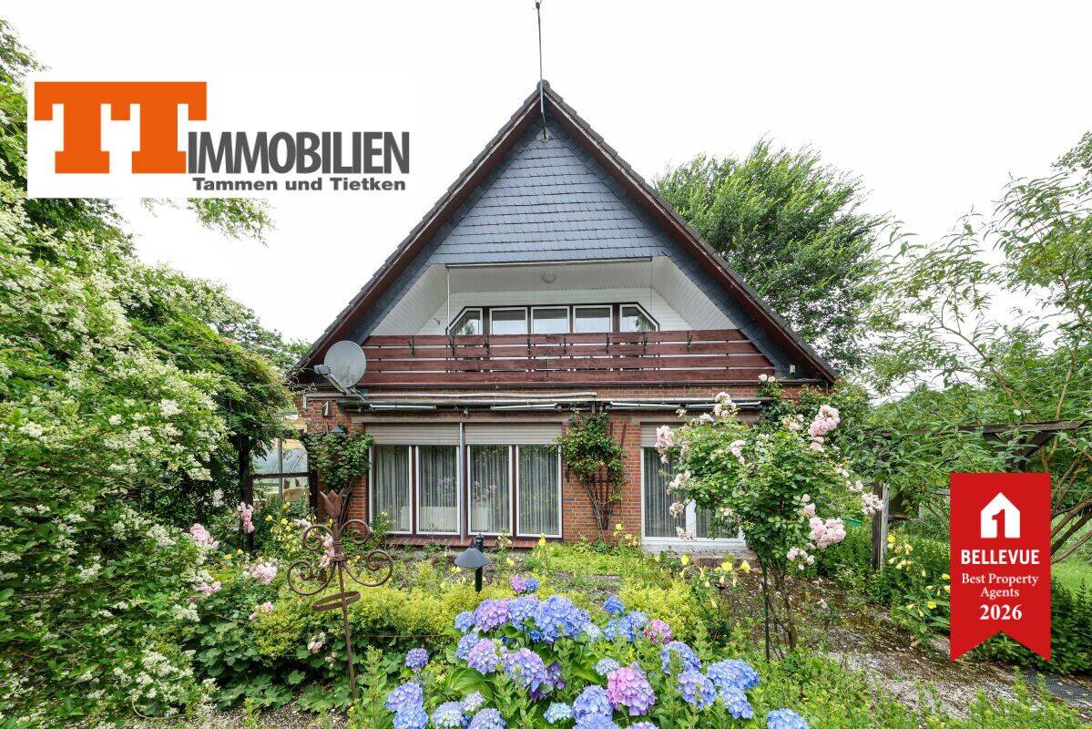 TT: Ein Paradies im Grünen – großzügiges Wohnhaus direkt am Mariensieler Tief!, 26452 Sande
