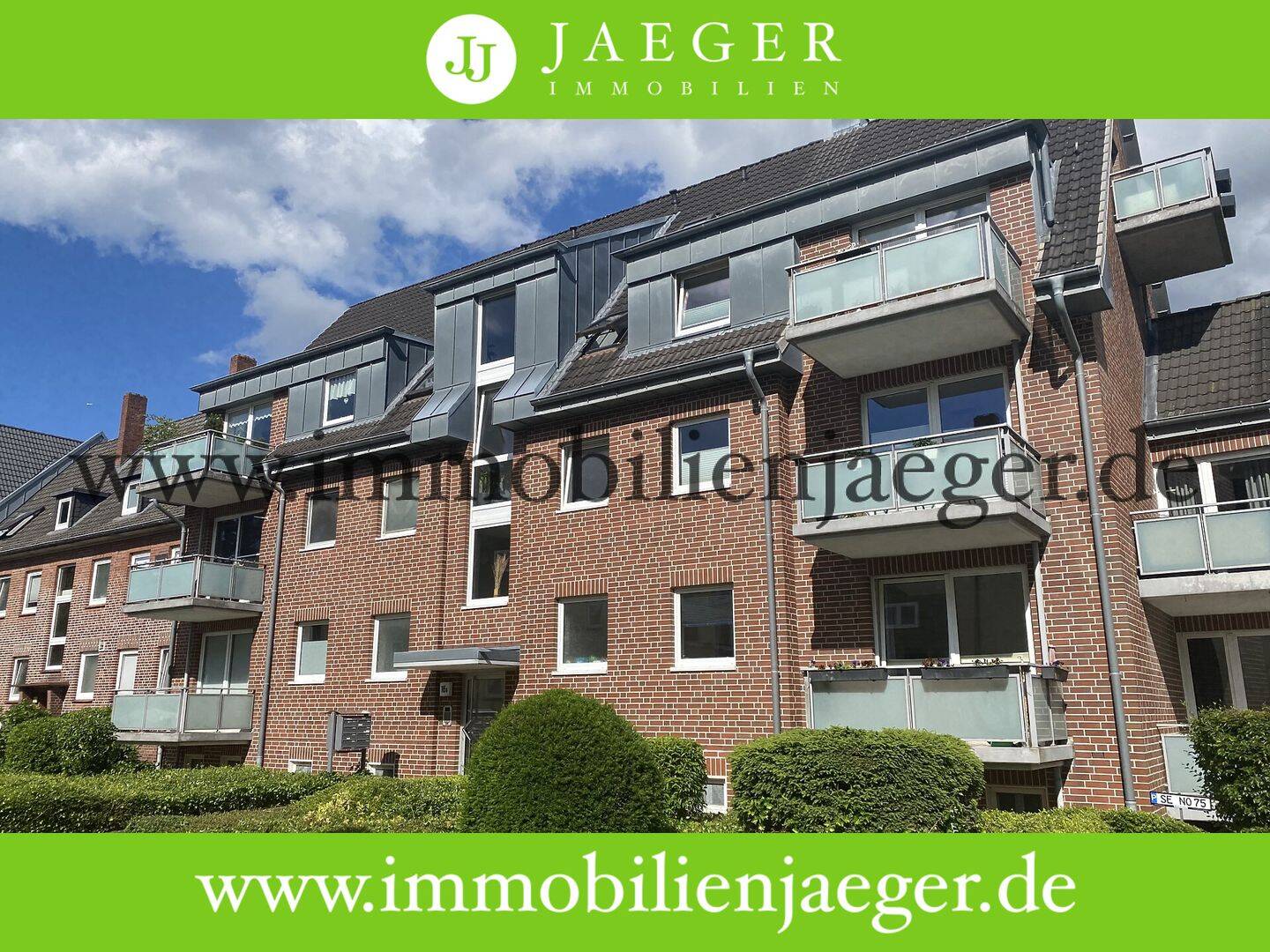 Alt-Garstedt modernes Wohnhaus – gepflegte Wohnung mit Balkon, halboffene EBK, Duschbad, 1.OG, 22848 Norderstedt