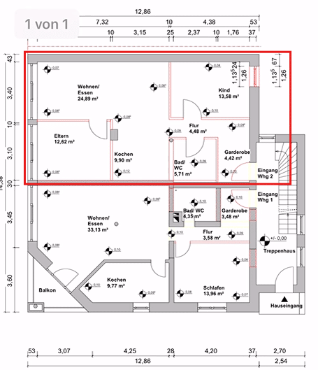 Neuwertige 3-Zimmer-EG-Wohnung in zentraler Lage | Gehobene Innenausstattung | Carport, 91567 Herrieden