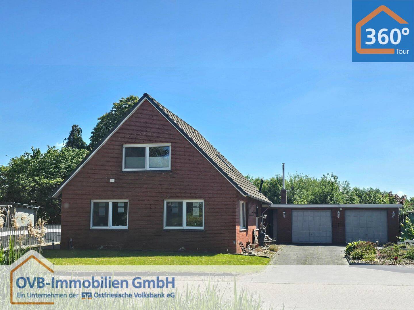 Modernisiertes Wohnhaus mit Doppelgarage in Neuefehn, 26835 Neukamperfehn