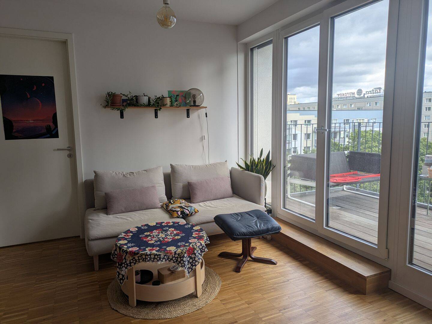 With Anmeldung, Nachmiete possible: Sunny, Quiet 2-Room Modern Flat with Balcony, Central Mitte (U2, U5, U8, S + Tram), 10178 Berlin (Mitte)
