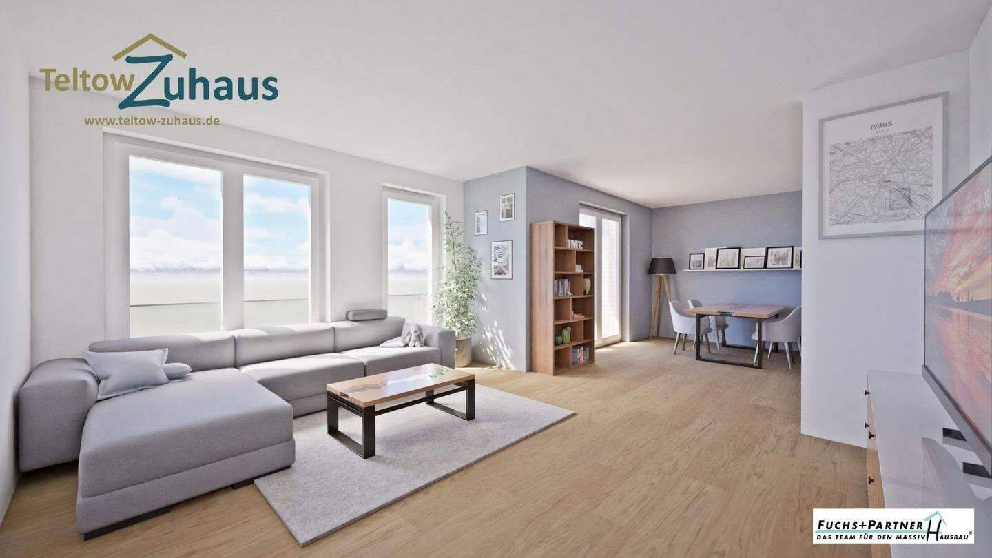 Blick ins Naturschutzgebiet – große 5-Zimmer-Wohnung mit Balkon – Neubau – Erstbezug – provisionsfrei, 14513 Teltow
