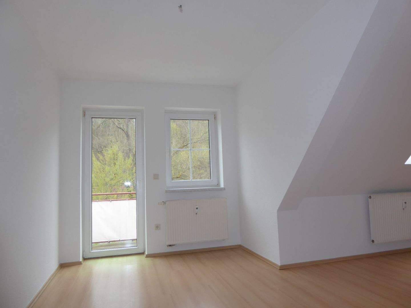 Schöne 2-Zimmer-Dachgeschosswohnung mit Balkon im Rudolspark, 7407 Rudolstadt