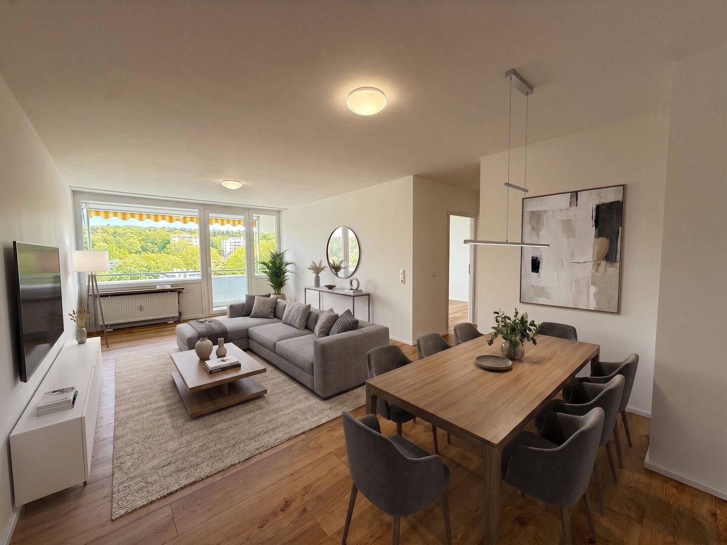 Kernsanierte 2-Zimmer-Wohnung mit Balkon und Blick über den Pfälzer Wald, 67663 Kaiserslautern (Innenstadt)