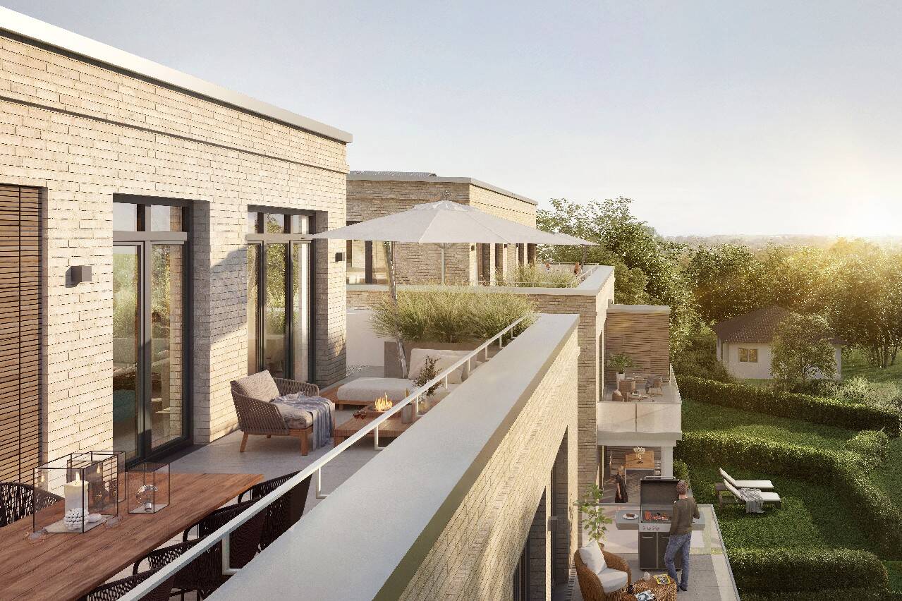 Luxuriöses Penthouse in Ohlstedt – Exklusiver Neubau mit direktem Liftzugang