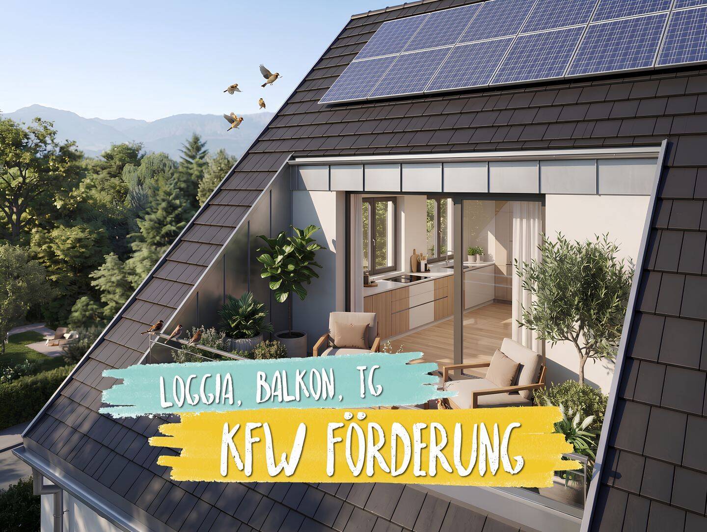 WM-AKTION: Helle Dachgeschosswohnung mit Loggia und Balkon, 80999 München (Allach-Untermenzing)