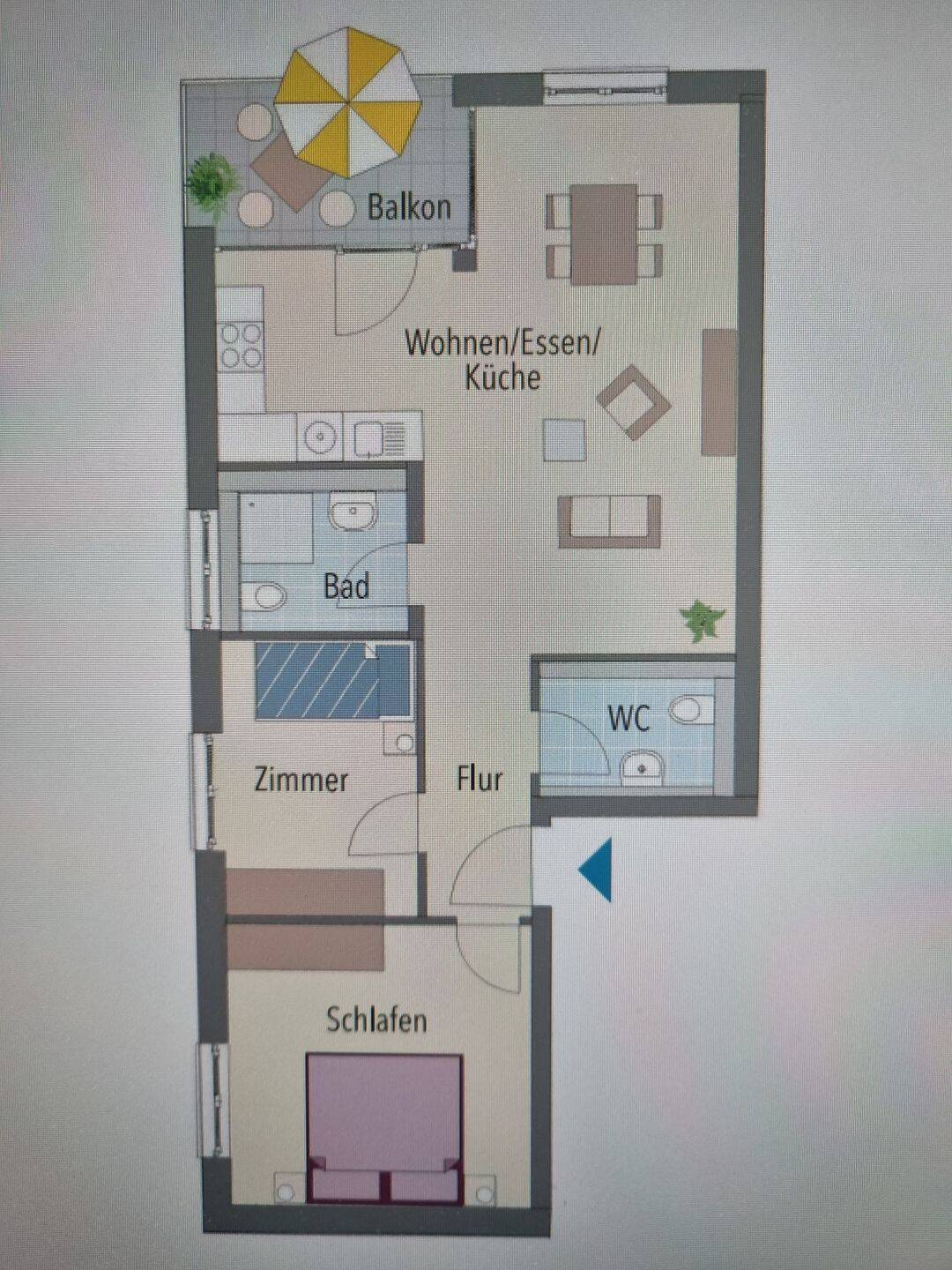 Neuwertige 3,5-Zimmer-Wohnung mit Einbauküche, Balkon und zwei Tiefgaragenstellplätzen, 88212 Ravensburg