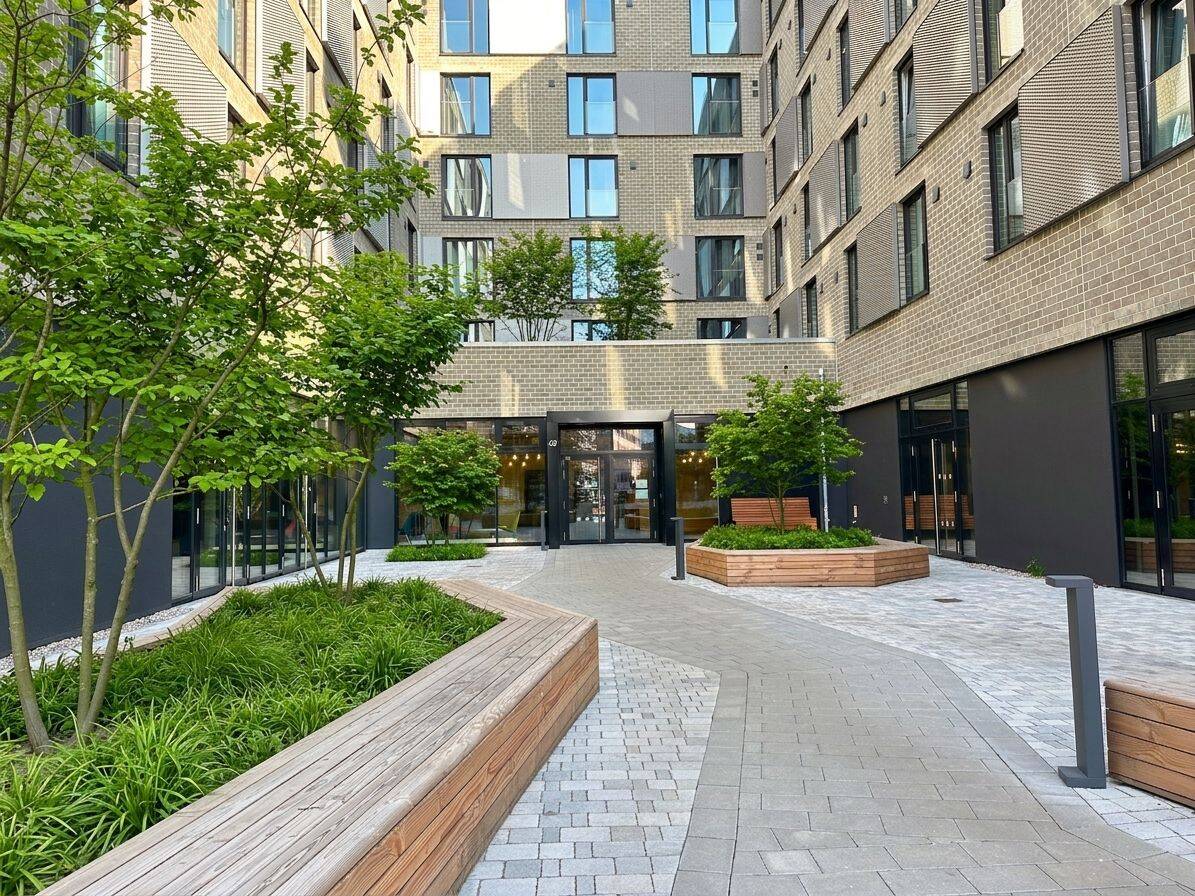 Voll möblierte Studentenwohnung mit Balkon zur Miete im COZY Hamburg – Wentzel Dr., 20539 Hamburg (Mitte)