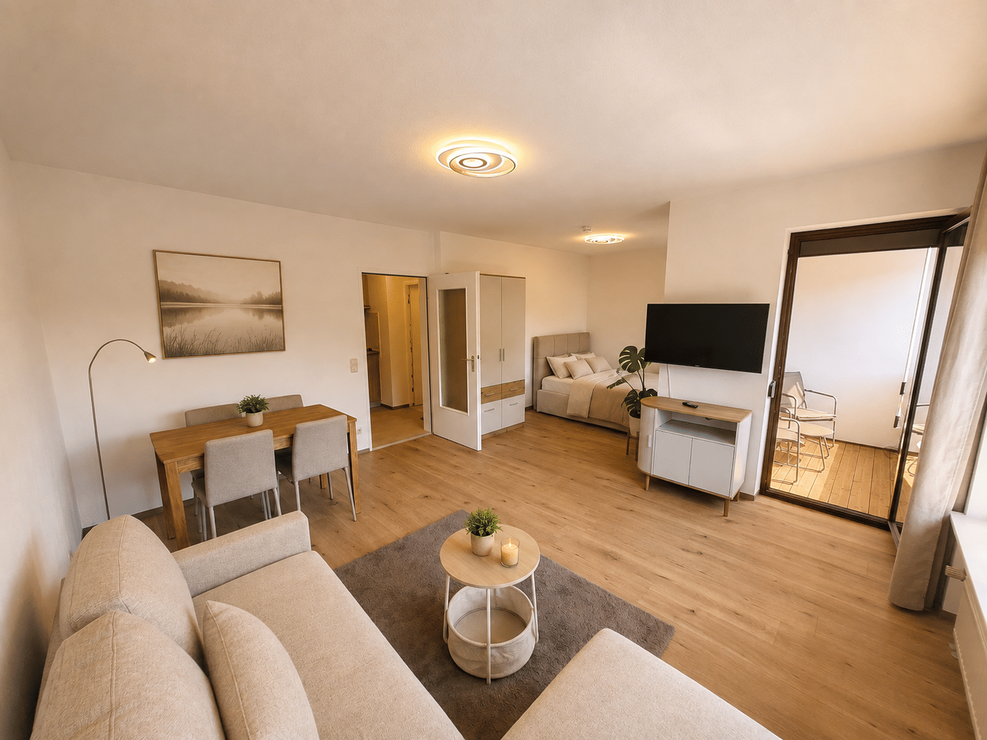 1,5 Zimmer Wohnung – barrierefrei – altersgerecht – vollmöbliert, 90425 Nürnberg