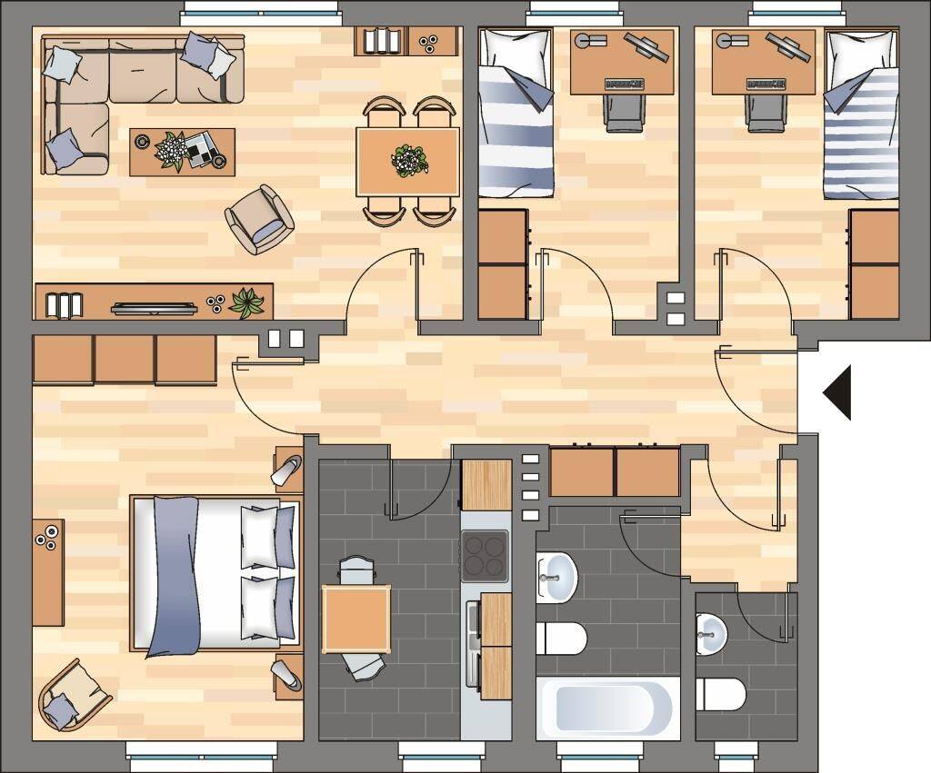 3-Zimmer-Wohnung in Wilhelmshaven City, 26389 Wilhelmshaven