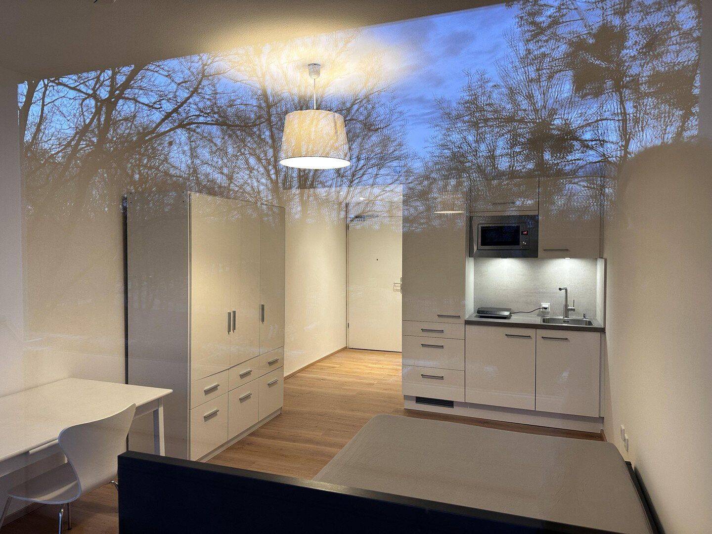 Helle 1-Zimmer-Wohnung mit Balkon – vollrenoviert, möbliert – München- Forstenried, 81476 München (Thalk. Obersendl.-Forsten-Fürstenr.-Solln)