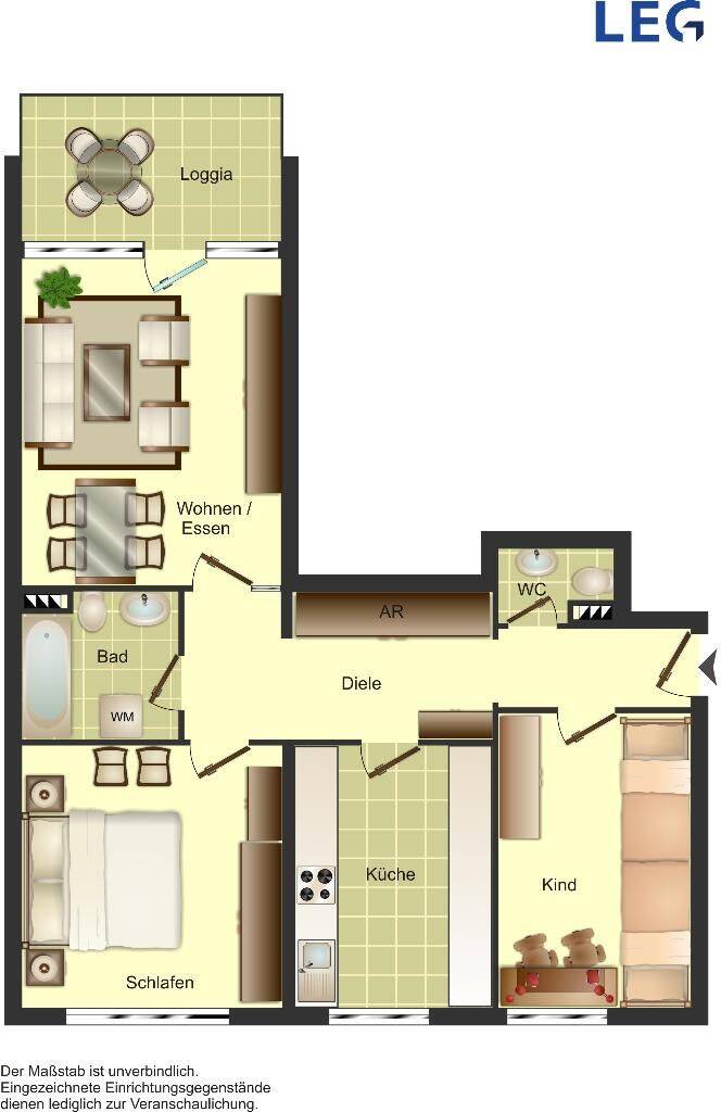 Demnächst frei! 3-Zimmer-Wohnung in Düsseldorf Hassels, 40599 Düsseldorf (Benrath Hassels Holthausen Reisholz)