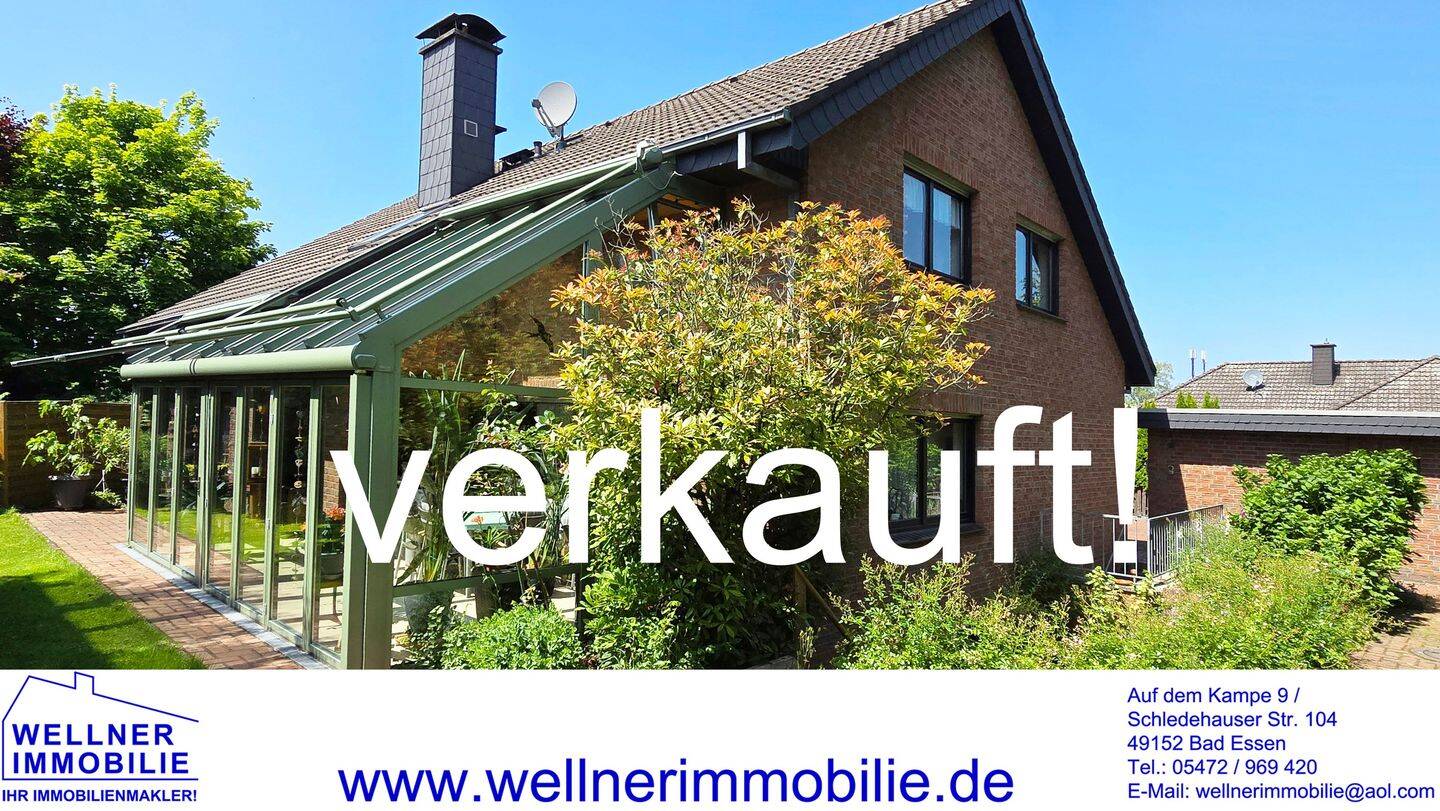 VERKAUFT!! IN FAMILIENFREUNDLICHER, ZENTRUMSNAHER LAGE! Solides Wohnhaus mit Einliegerwohnung und Doppelgarage in Bad Essen, 49152 Bad Essen