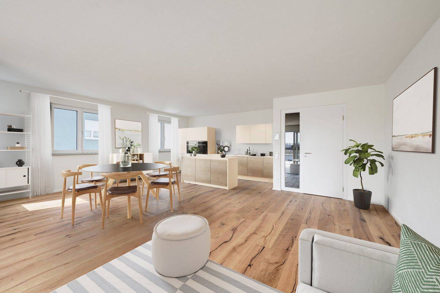 4 Zimmer-Wohnung mit großem Balkon und Bergblick, 85560 Ebersberg