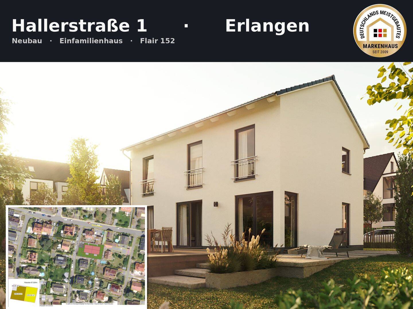 Erlangen: Neubau Einfamilienhaus | Komplettpreis inkl. Grundstück & Baunebenkosten, 91058 Erlangen (Bruck Eltersdorf Erlangen-Süd Sebaldussiedlung Tennenlohe)