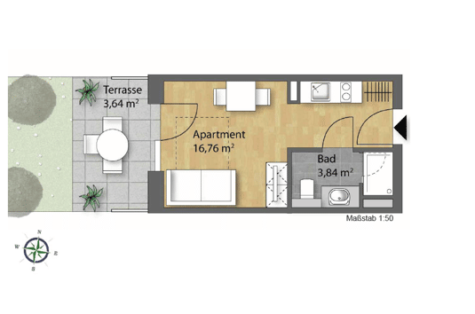 Studentenapartments, 93051 Regensburg (Galgenberg Großprüfening-Dechbetten-Königswiesen Kumpfmühl-Ziegetsdorf-Neuprüll)