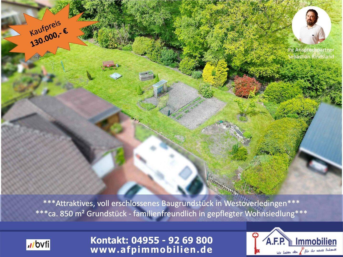 ***Attraktives Baugrundstück in Westoverledingen*** ca. 850 m², voll erschlossen, ruhige Sackgassenlage, 26810 Westoverledingen