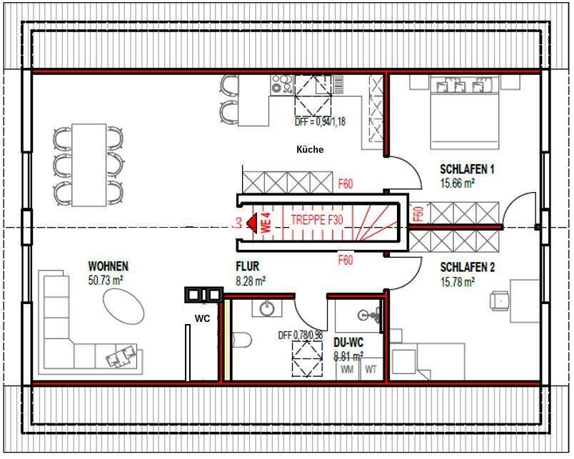 Dachgeschoss-Wohnung, 53547 Hümmerich